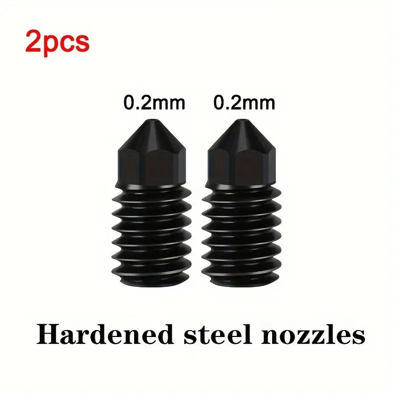 0.2/0.4/0.6/0.8MM Hardened Steel Nozzles Bambu Lab A1 Mini 3D Printer Hotend Kit, Compatible with A1/A1mini, Uncharged